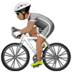 🚴🏽 person biking: medium skin tone display on Apple